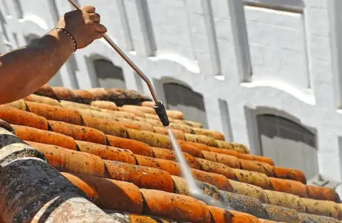 Nettoyage de toitures - Cours de Pile